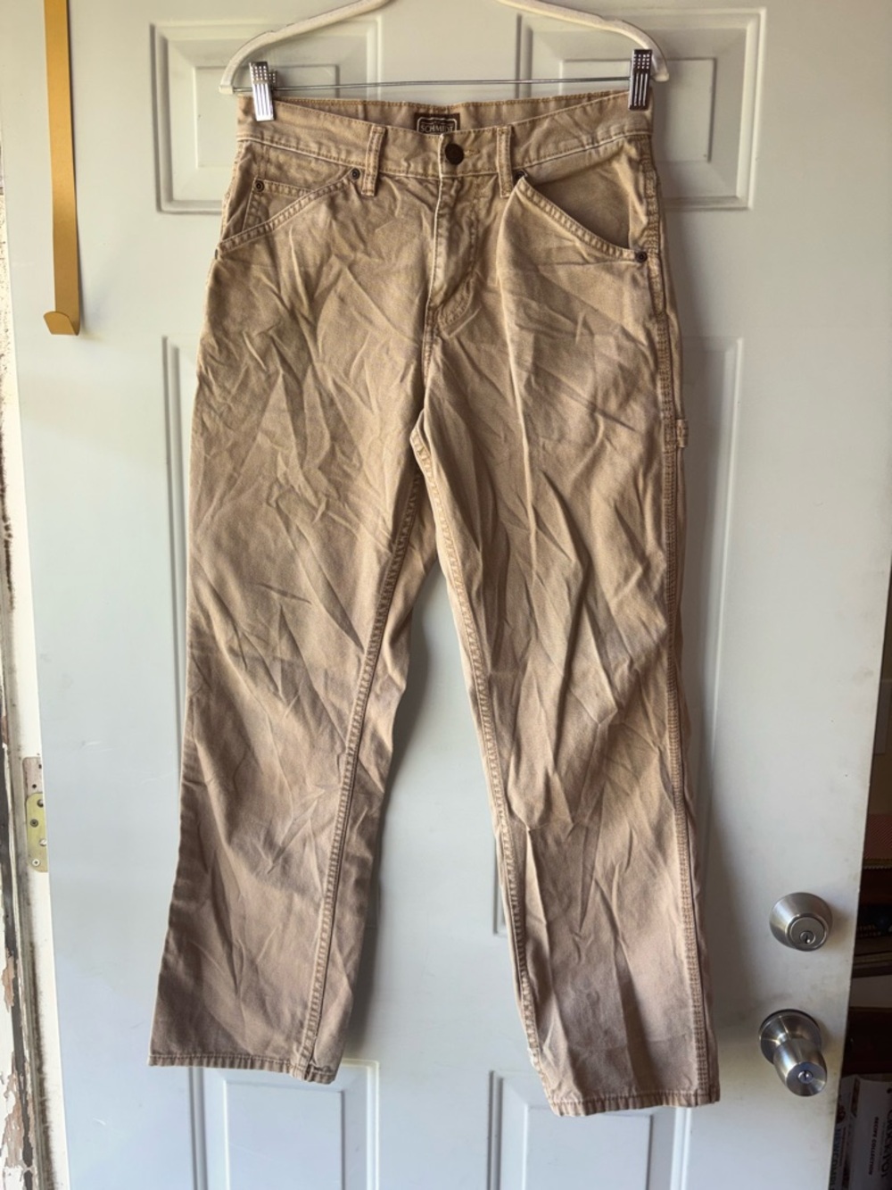 Schmidt Workwear tan jeans size 30